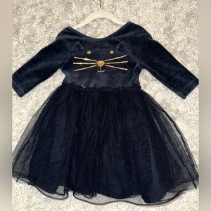 Mini Boden Velvet Cat Tutu Dress 3-4T